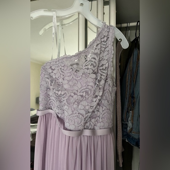 David’s Bridal bridesmaid gown in color Iris - Picture 2 of 7